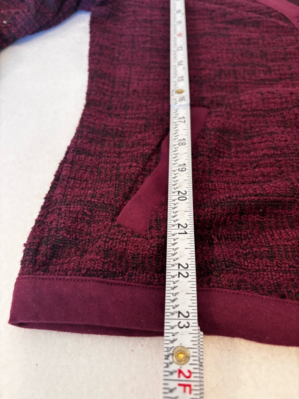 Maurices Marled Knit‎ Cardigan Burgundy Button Front Size M - Picture 7 of 8